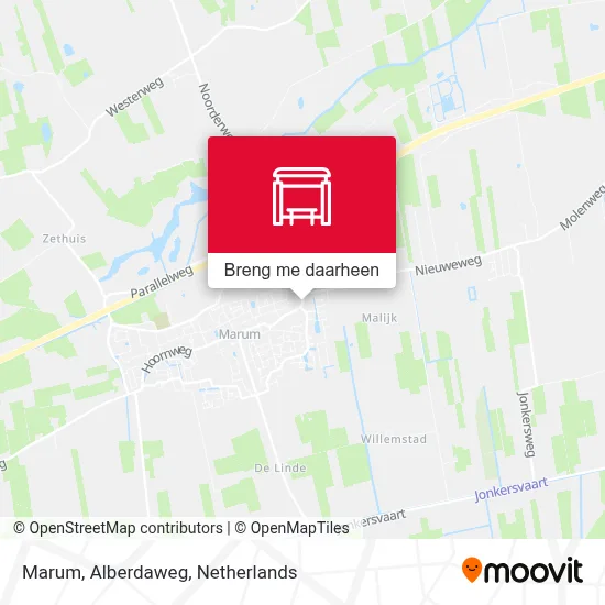 Marum, Alberdaweg kaart
