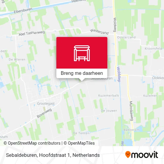 Sebaldeburen, Hoofdstraat 1 kaart