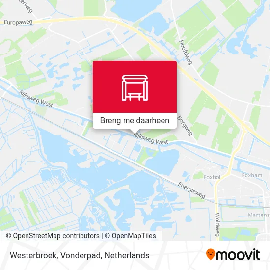 Westerbroek, Vonderpad kaart