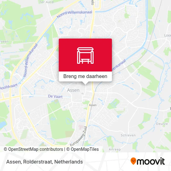 Assen, Rolderstraat kaart