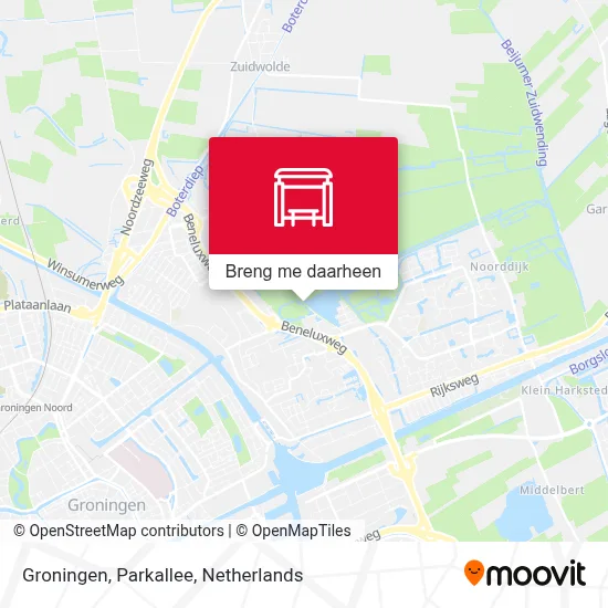 Groningen, Parkallee kaart