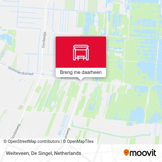 Weiteveen, De Singel kaart