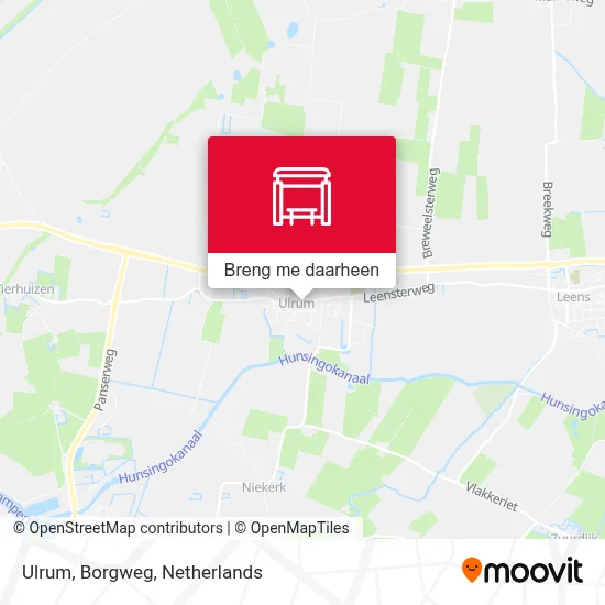 Ulrum, Borgweg kaart