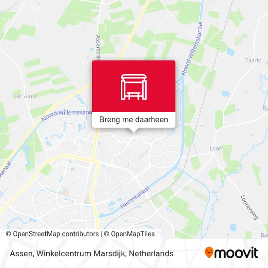 Assen, Winkelcentrum Marsdijk kaart