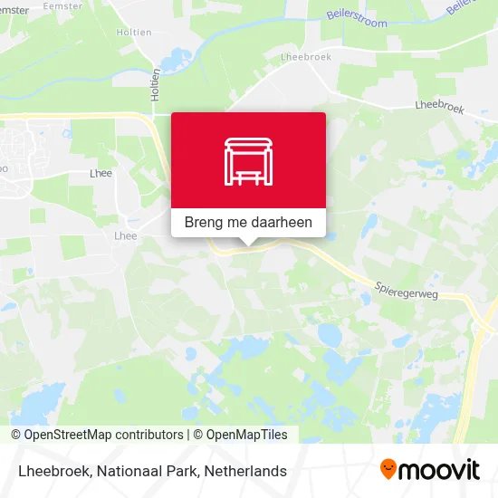 Lheebroek, Nationaal Park kaart