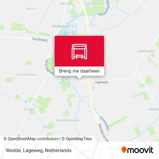 Wedde, Lageweg kaart