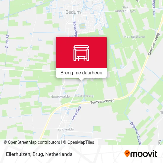 Ellerhuizen, Brug kaart