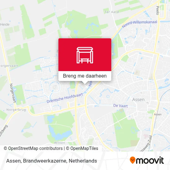 Assen, Brandweerkazerne kaart
