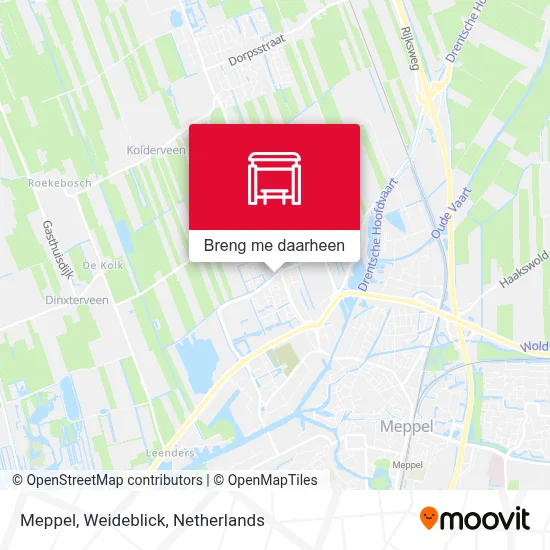 Meppel, Weideblick kaart