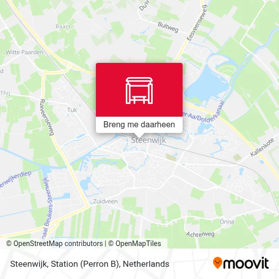 Steenwijk, Station (Perron B) kaart
