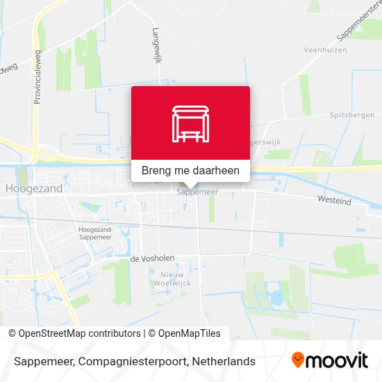 Sappemeer, Compagniesterpoort kaart
