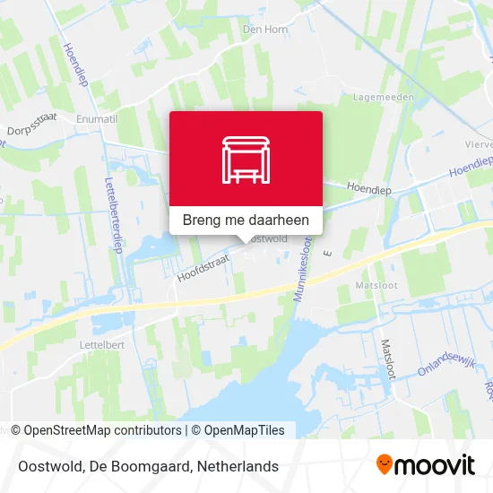 Oostwold, De Boomgaard kaart