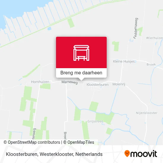 Kloosterburen, Westerklooster kaart