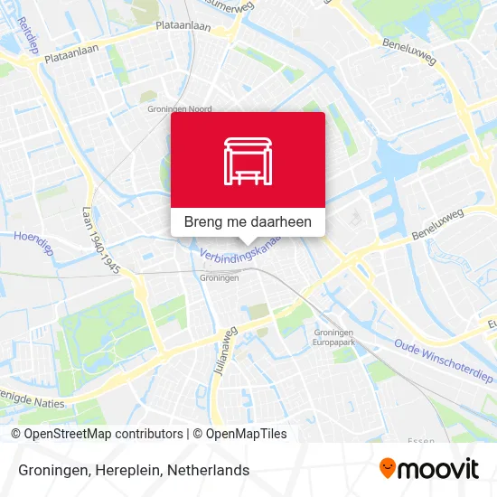 Groningen, Hereplein kaart