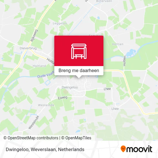 Dwingeloo, Weverslaan kaart