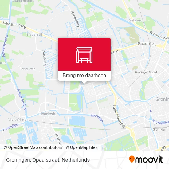 Groningen, Opaalstraat kaart