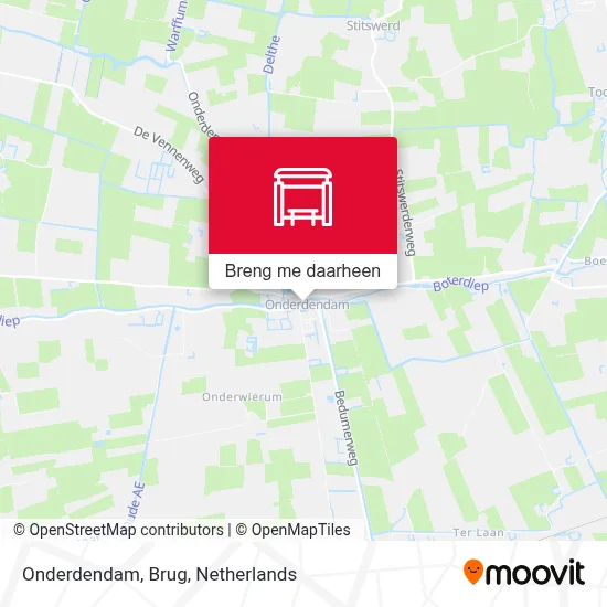 Onderdendam, Brug kaart