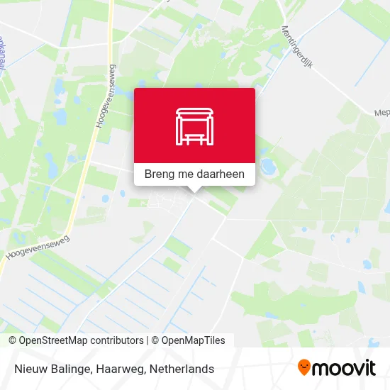 Nieuw Balinge, Haarweg kaart