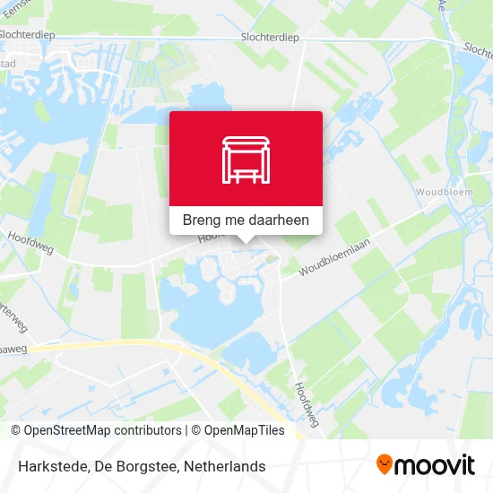Harkstede, De Borgstee kaart