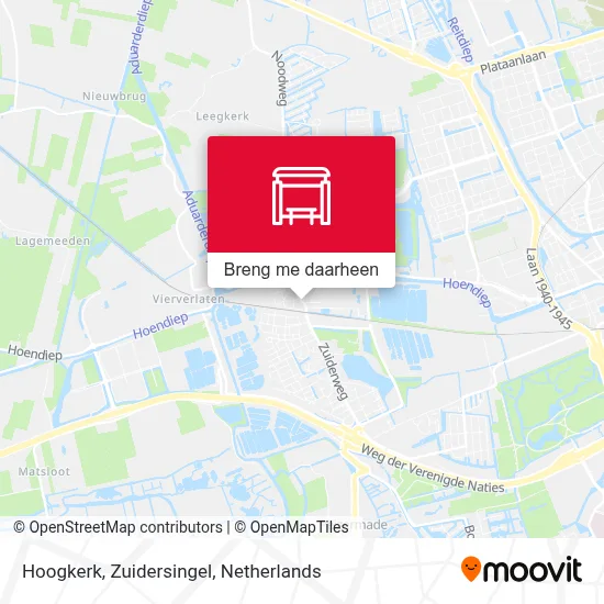 Hoogkerk, Zuidersingel kaart