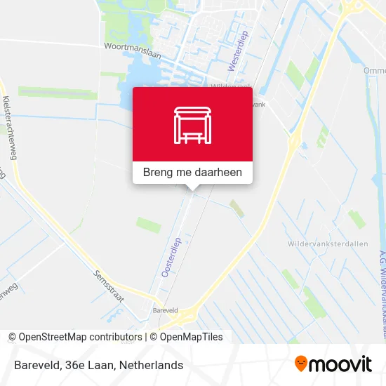 Bareveld, 36e Laan kaart