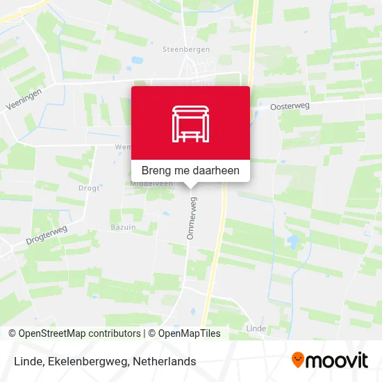 Linde, Ekelenbergweg kaart