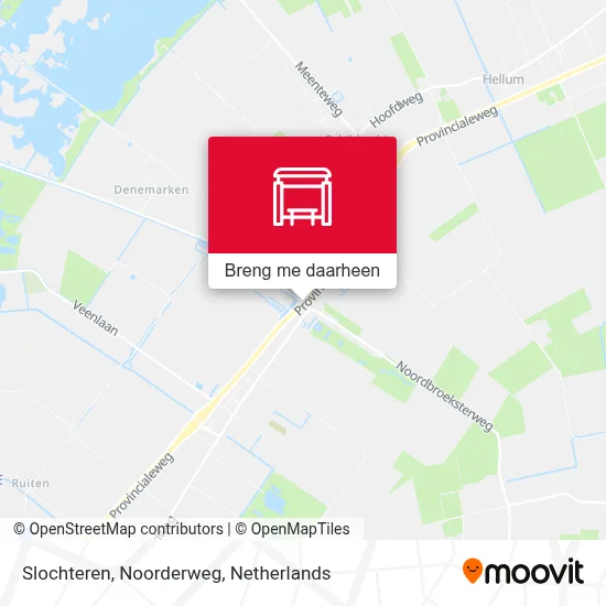 Slochteren, Noorderweg kaart