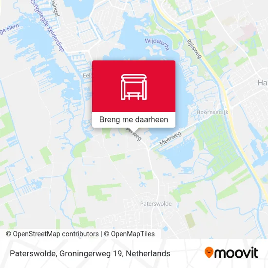 Paterswolde, Groningerweg 19 kaart