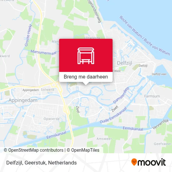 Delfzijl, Geerstuk kaart