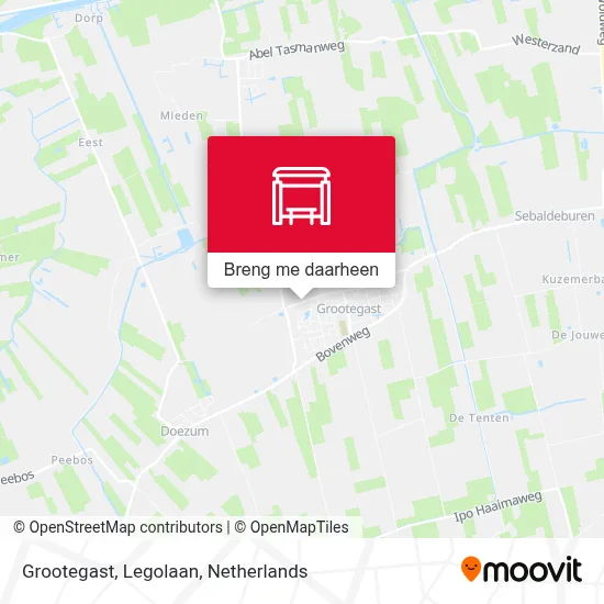 Grootegast, Legolaan kaart