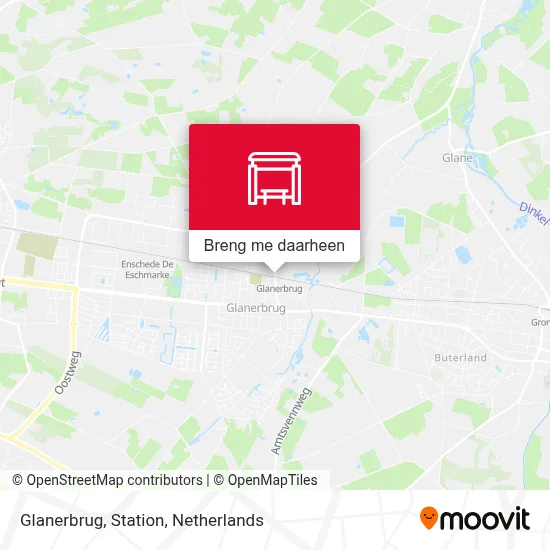 Glanerbrug, Station kaart