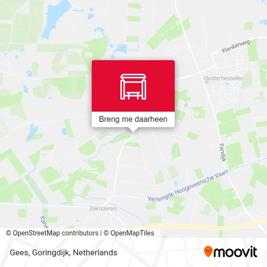 Gees, Goringdijk kaart