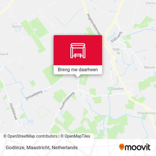 Godlinze, Maastricht kaart