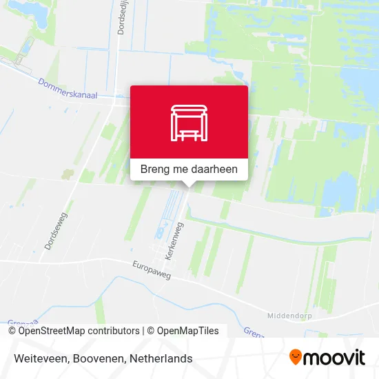 Weiteveen, Boovenen kaart