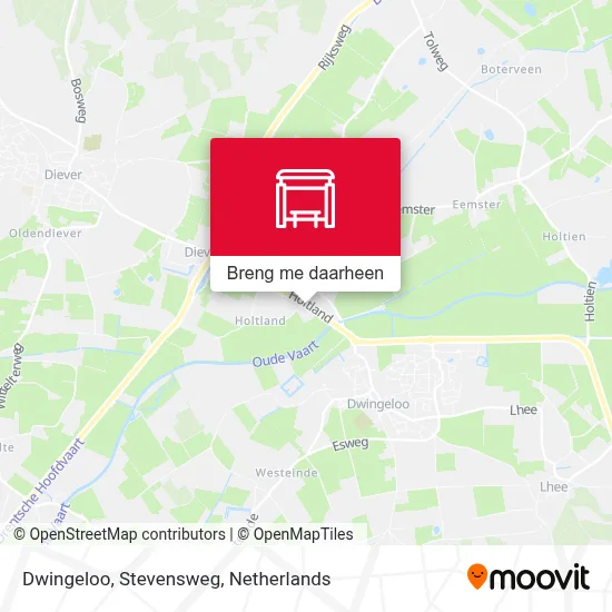 Dwingeloo, Stevensweg kaart