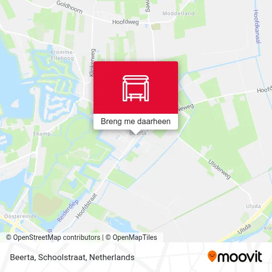 Beerta, Schoolstraat kaart