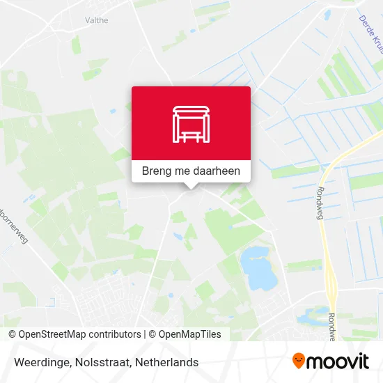 Weerdinge, Nolsstraat kaart