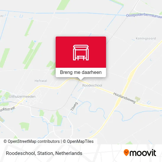 Roodeschool, Station kaart