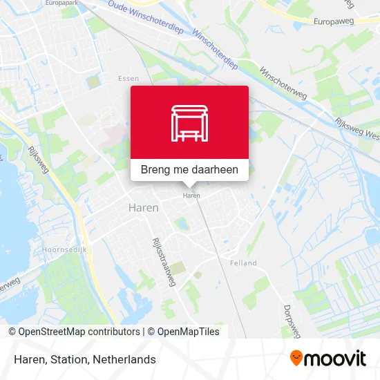 Haren, Station kaart