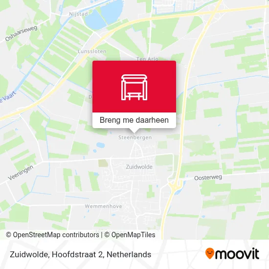 Zuidwolde, Hoofdstraat 2 kaart