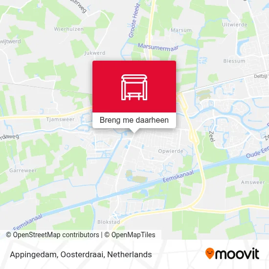 Appingedam, Oosterdraai kaart