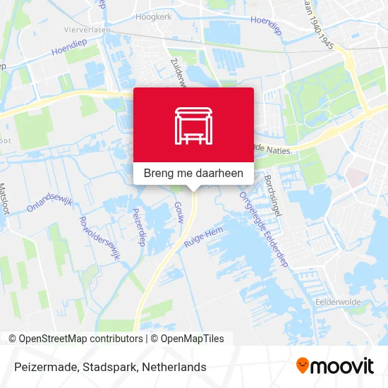 Peizermade, Stadspark kaart