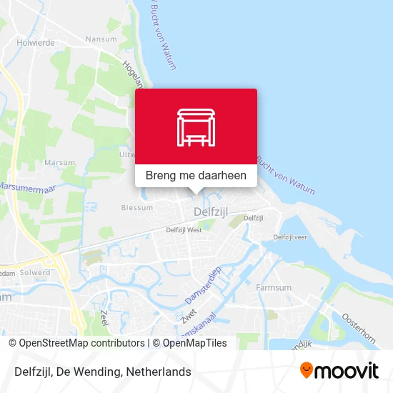 Delfzijl, De Wending kaart