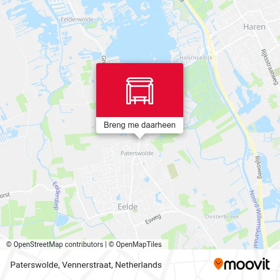 Paterswolde, Vennerstraat kaart