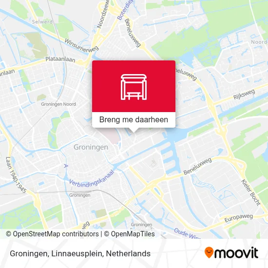 Groningen, Linnaeusplein kaart