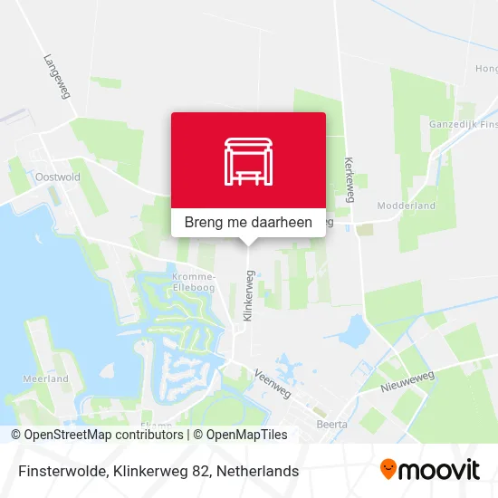 Finsterwolde, Klinkerweg 82 kaart