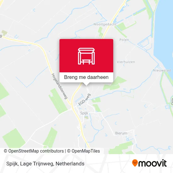 Spijk, Lage Trijnweg kaart