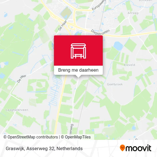 Graswijk, Asserweg 32 kaart