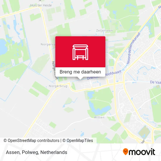 Assen, Polweg kaart