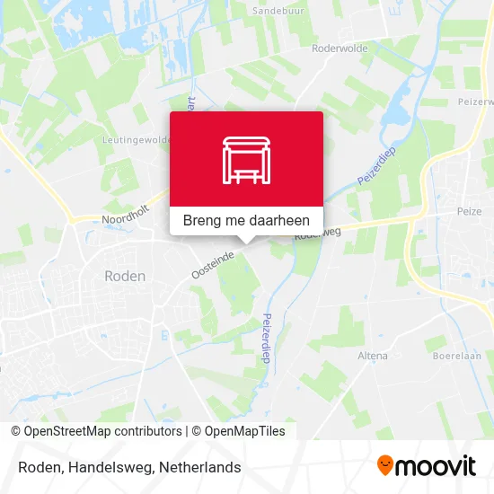 Roden, Handelsweg kaart